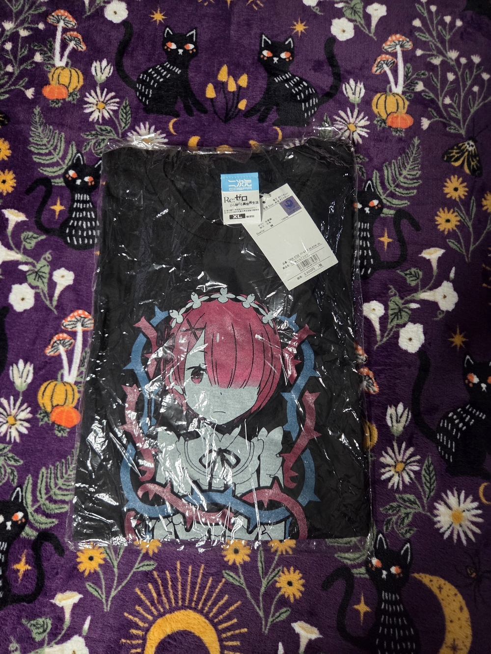 Anime Cospa Re:zero Rem and Ram Waifu Shirt JP size XL